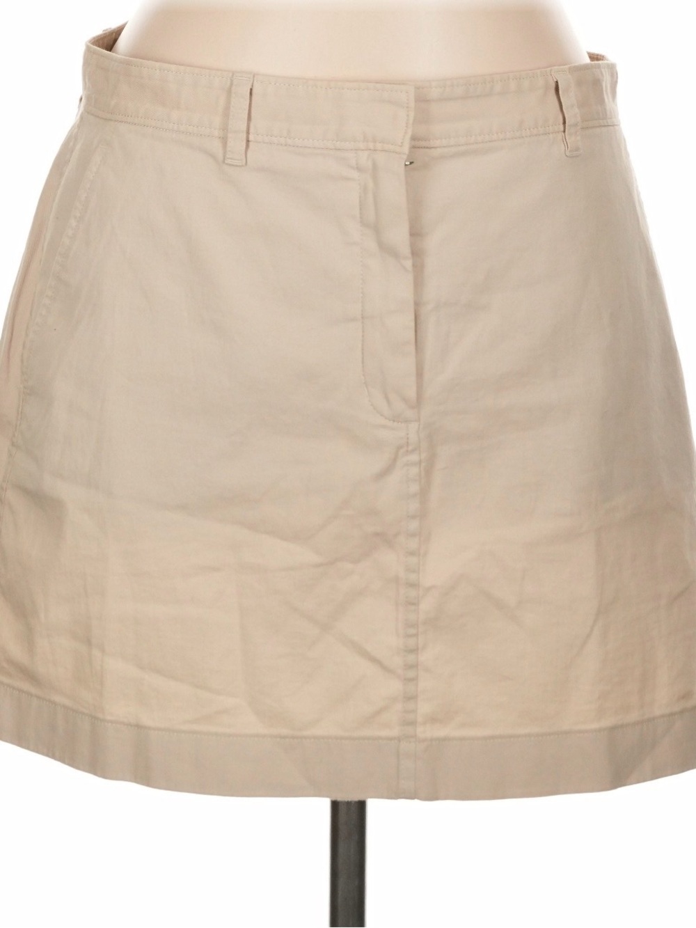 Theory Beige Mini Skirt - Neutral A-Line
